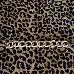 Heavy 14k curb link bracelet